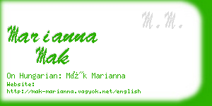 marianna mak business card
